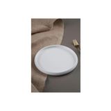 ACAR Bianco Perla Porselen Yuvarlak Tabak - 23,5 cm MST466