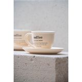 Acar Blush 2 Kişilik Kahve Fincan Takımı - 90 ml - Krem