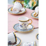 ACAR Breeze 6 Kişilik Kahve Fincanı Takımı - 90 ml