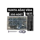ACAR CİVATA 350 Adet Sunta Ağaç Vidası Pul Seti