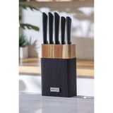 Acar Cooper Siyah 6 Parça Standlı Bıçak Seti Hwn-07964