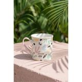 Acar Corazon Porselen Kupa 325 ml Modern Desenli Kahve ve Çay Kupası - 001-Renkli