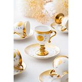 Acar Diallo 6 Kişilik Kahve Fincanı Takımı - 90 Ml Beyaz
