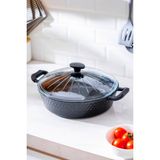 Acar Diamente Pilav/karnıyarık Tencere - 30 cm - Siyah