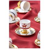ACAR Dolye Premium Kahve Fincan Takımı 6 Kişilik -90 ml