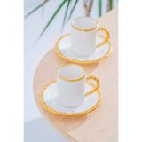 ACAR Elvira 2 Kişilik Kahve Fincanı Takımı - 90 ml KAI-06598/24 Renkli KAI-06598/24