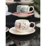 Acar EVN-09057 Katelyn 6 Kişilik Kahve Fincanı Takımı 90 ml - Yok - Renkli