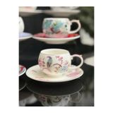ACAR EVN-09057 Katelyn Pembe Tek Model 6 Kişilik Kahve Fincanı Takımı 90 ml