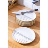 ACAR Feel Good 6 lı Pasta Tabağı Seti - 19 cm