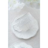 Acar Fiona Gümüş 6 Kişilik Çay Fincan Takımı SYT-06063 - 12 Adet - 220 ml