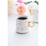 ACAR Floral Kupa - 200 ml KAI-06393/36-KNT1 Beyaz-Pembe KAI-06393/36-KNT1