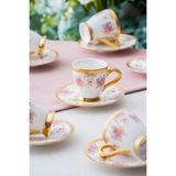 Acar Francis 6 Kişilik Kahve Fincanı Takımı - 90 ml - Renkli