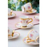 ACAR Francis 6 Kişilik Kahve Fincanı Takımı - 90 ml