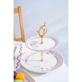 Acar Hca9089 Laila Desenli Katlı Seramik Kurabiyelik 27 Cm