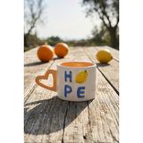 Acar Heart Hope Porselen Kupa - 360 ml - Renkli