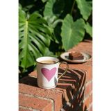Acar Heart Porselen Kupa Mor - 250 ml - Renkli