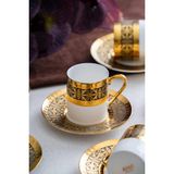 Acar Hermia 6 Kişilik Kahve Fincanı Takımı - 90 ml - Siyah