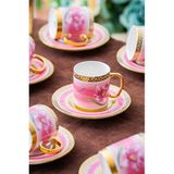 Acar Hxf-06920 Tulip Kahve Fincan Takımı Seti 12 Parça - 6 Kişilik