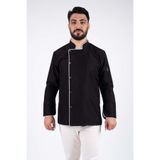 ACAR İŞ TEX Erkek Siyah Şef Aşçı Ceket & Üniforması Siyah XL
