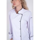 Acar İş Tex Kadın Beyaz Şef Aşçı Ceket - 3XL - Safir Beyaz