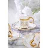 Acar Kıeran Gold 6 Kişilik Kahve Fincanı Takımı Hxf-06801