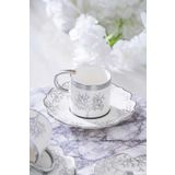 Acar Kıeran Silver 6 Kişilik Kahve Fincanı Takımı Hxf-06801
