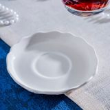 Acar King Kırık Beyaz 13 cm Çay Tabağı