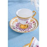 Acar Kleodora 6 Kişilik Fincan Takımı 90 ml Luxury Series - HXF-08439/8 - Renkli
