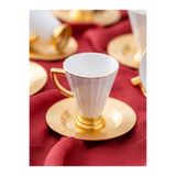 Acar Koh-05011 Alice Porselen 6 Lı Fincan Seti 90 Ml Beyaz