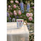 Acar Lavinya Porselen Kupa Mavi - 300 ml - Renkli