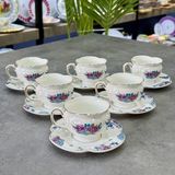 Acar Lisette Porselen 6 Lı Pearl Fincan Takımı 90 ml - Renkli