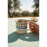 Acar Lorenzo Porselen Kupa Mavi - 355 ml - Renkli