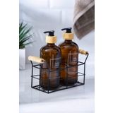 Acar Louvre Metal Standlı 2'li Sıvı Sabunluk - 500 ml