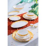Acar Marlene Gold 6 Kişilik 29 Parça Porselen Yemek Takımı