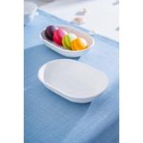 Acar Mılano 6'lı Oval Tabak 16CM - Beyaz