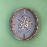 Acar Mutfak Acar Dekoratif Çarklı Duvar Saati - 59 cm