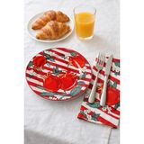 Acar Narlı Porselen 20 cm Pasta Tabağı - 21 cm