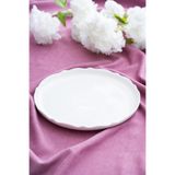 ACAR Nirvana Sunum Tabak - 23 cm POR-06668/24 Beyaz POR-06668/24