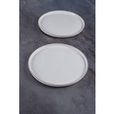 Acar Nordic 6'lı 23,5 cm Porselen Servis Tabak