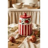 Acar Nuances Porselen Kavanoz - 2600 ml - Kırmızı