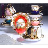 Acar Porselen Braxton Vintage 6 Kişilik Kahve Fincan Takımı 90 ml - 12 Adet