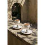 Acar Prune Silver 2 Kişilik Kahve Fincan Takımı Beyaz - 90 ml