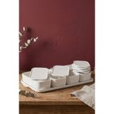 ACAR Pure White 13 Parça Porselen Kahvaltılık - Vakumsuz Kapak