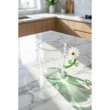 Acar Pureglass Çiçek Kulplu Cam Kupa - 350 ml - 1 Adet