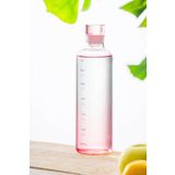ACAR Pury Pembe Cam Su Matarası - 500 ml