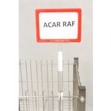 Acar Raf Ürün Tanıtım Çerçevesi Plastik Ve Yaylı Fiyat Etiketliği A6 Çerçeve Kırmızı