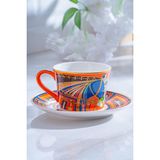 Acar Ranger 6 Kişilik Porselen Kahve Fincanı Takımı - 200 ml - Renkli