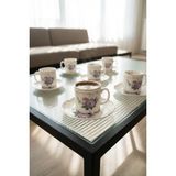 Acar Rosella 6 Kişilik Porselen Kahve Fincan Takımı - 100 ml - Renkli