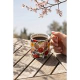 Acar Rosette Porselen Kupa - 240 ml - Renkli
