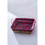 Acar Rustika Nomia Kare Hasır Ekmek Sepeti 26.5 X 26.5 X 7 Cm